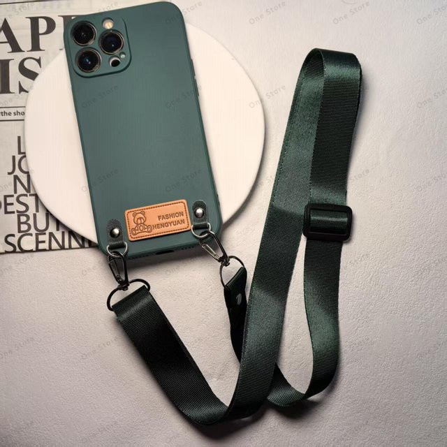 Handyhülle mit Umhängekette und Lanyard für OnePlus Nord CE4 in Grün - Bild 1