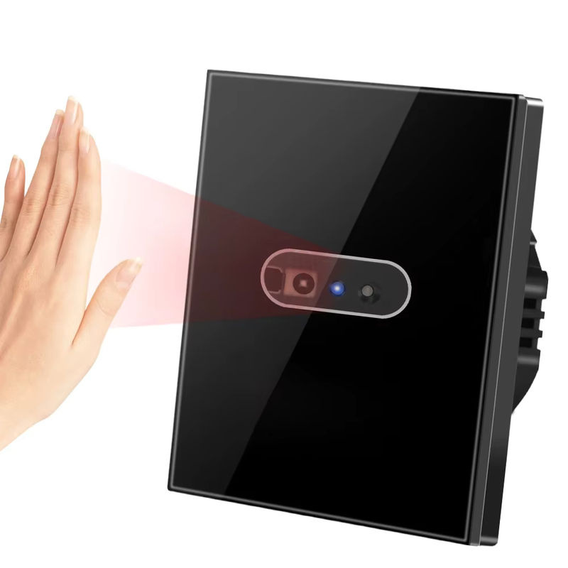 SMATRUL Wand-Smart-Lichtschalter mit Infrarot-IR-Sensor und transparentem Glasschirm in Weiß - Bild 7