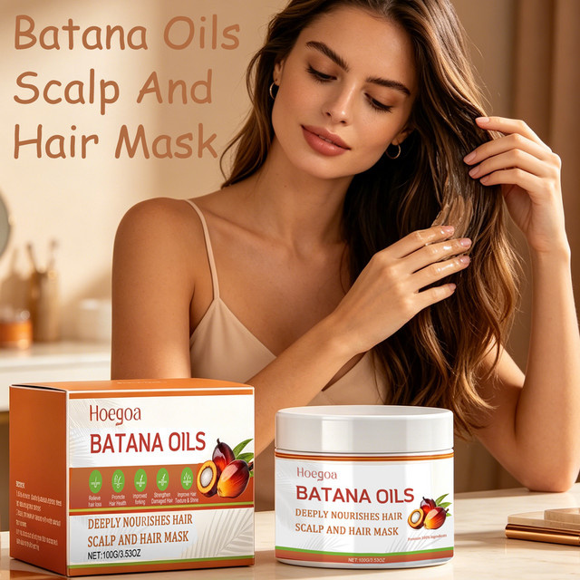 HOEGOA Batana-Öl Kopfhaut- und Haarmaske, 100g, Unisex - Bild 1