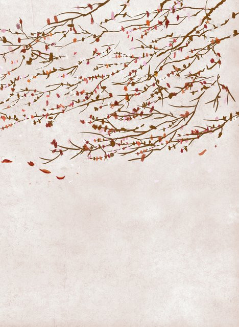 Eolia Wandtapete Autumn in Rose aus Vlies und Vinyl - Bild 1