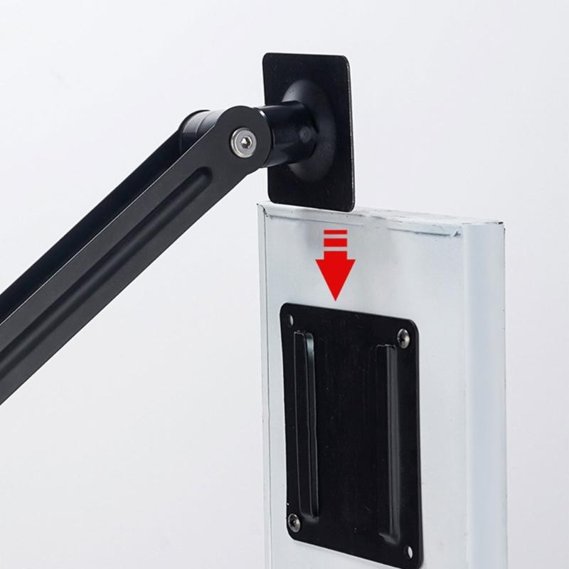 Wonderlands Wandmontierter Handyhalter aus Kohlenstoffstahl in Schwarz mit einstellbarem klappbarem Arm und Rotationsdämpfung für Smartphones und Tablets - Bild 9