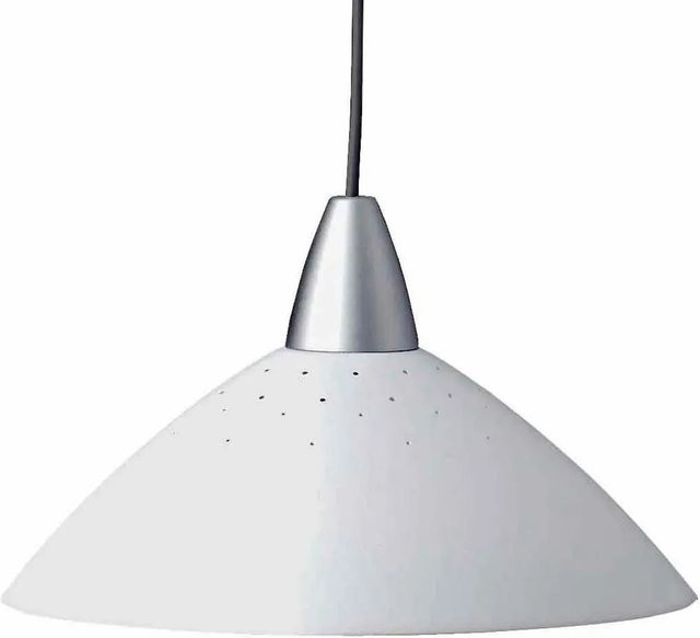 Brilliant Logo Pendelleuchte Weiß, E27, Durchmesser: 35 cm, höhenverstellbar - Bild 1