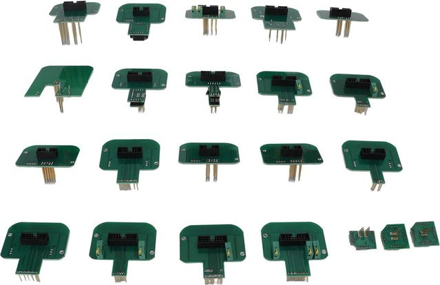 Fishine 22 Stück LED BDM Rahmen Sondenadapter Professionelles Chip-Tuning-Tool Ersatz für Siemens in Schwarz und Grün - Bild 1