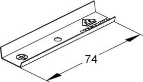 Niedax Stoßstellenverbinder LST 16.016 aus Messing - Bild 1