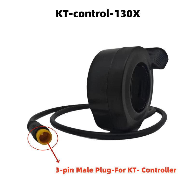 GUSTAVO E-Bike-Drossel Universal in Schwarz für KT-Controller und optional BAFANG-Controller mit 3-poligem WP-Stecker - Bild 2