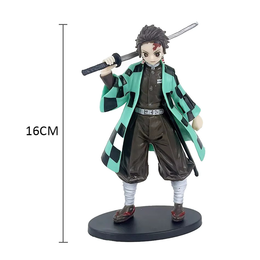 Bandai Demon Slayer Kimetsu No Yaiba Actionfiguren-Set, Kamado Tanjirou mit Schwert, Agatsuma Zenitsu und Nezuko, PVC-Modell - Bild 2