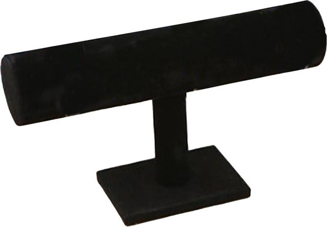 Armbandhalter T-Bar, Flannelett-Optik, Schwarz, Unisex - Bild 1