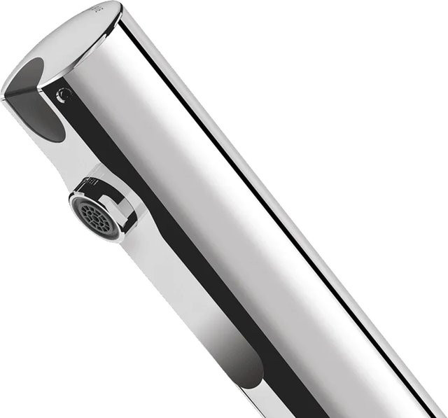 Delabie Standventil TEMPOMATIC4 G3/8 in Edelstahl, Farbe Silber, inklusive Steckernetzteil 230/6 V - Bild 1