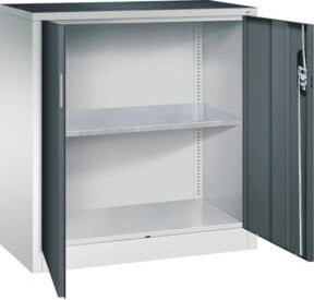 C+P Werkzeugschrank Acurado 7035/7016 in Anthrazit mit Türen und Schloss, B/T/H: 100 x 40 x 93 cm - Bild 1