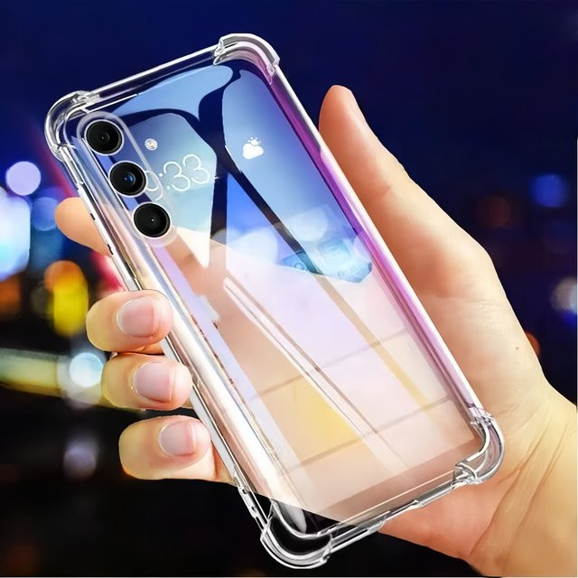 Stoßfeste TPU-Handyhülle für Samsung Galaxy A54, A53, A34 und A33 in Transparent - Bild 1