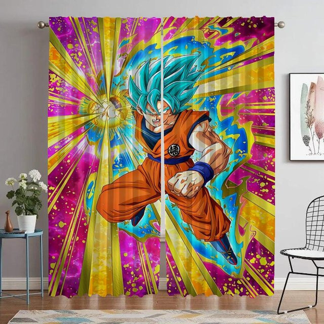 Drachen Vorhänge 2er-Set Transparent für Wohnzimmer und Schlafzimmer B: 60 cm, H: 90 cm - Bild 1