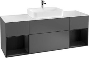 V&B Waschtischunterschrank Finion in Anthrazit, B/T/H: 160 x 60 x 50,1 cm - Bild 1
