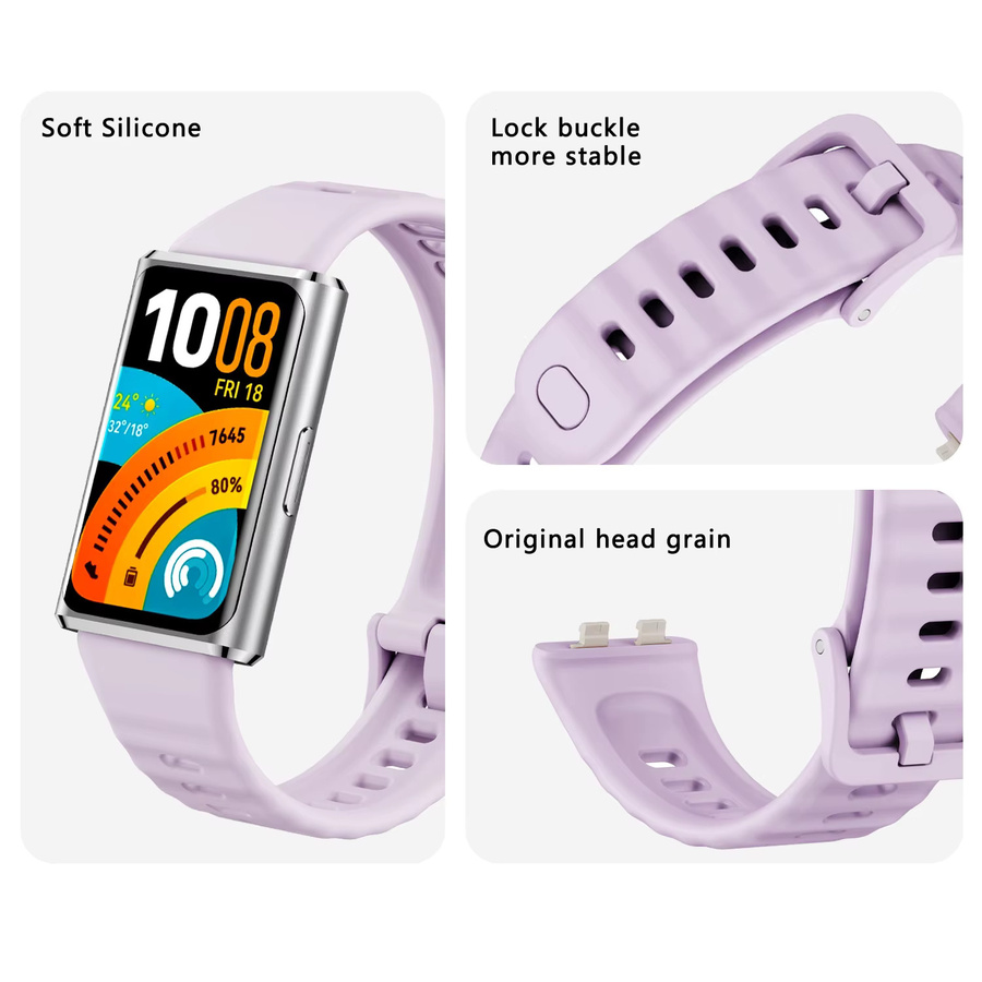 Huawei Uhrenarmband Silikon, Schwarz, Unisex - Bild 3