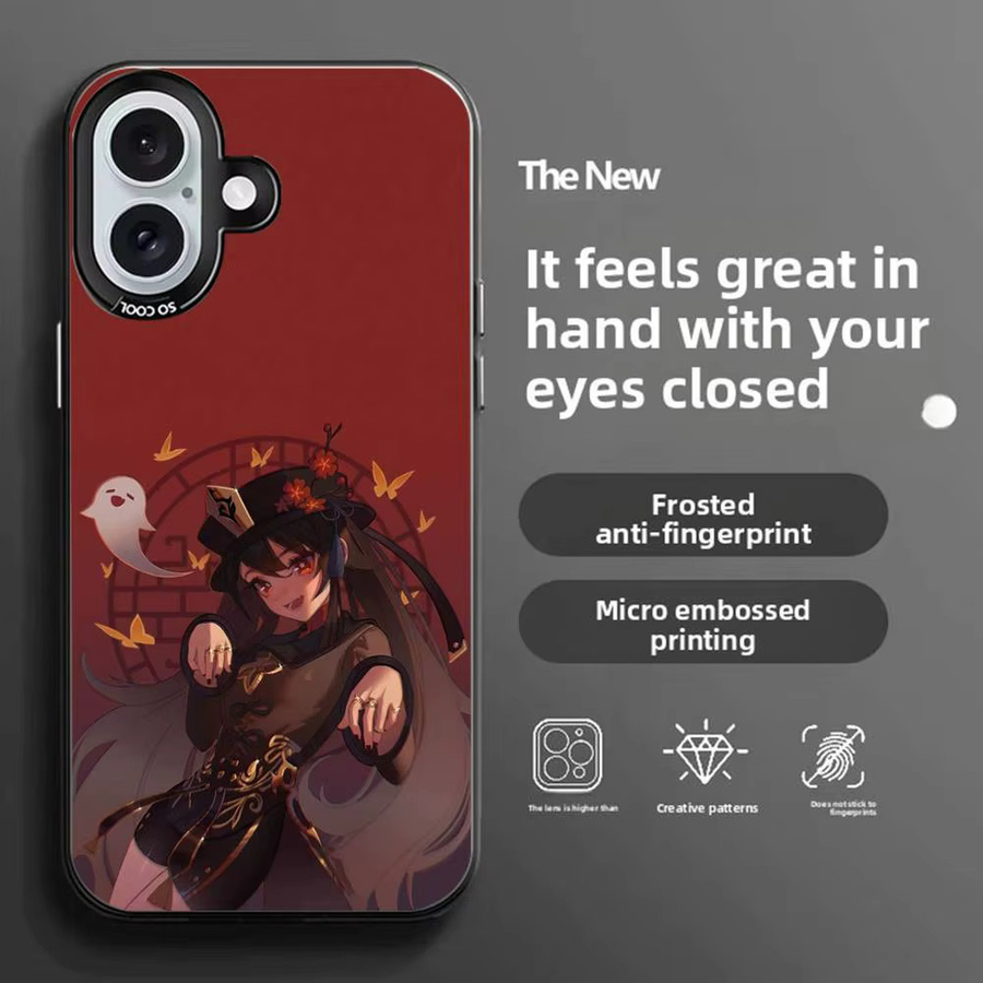 Hu Tao Handyhülle für iPhone 11-16 mit Farbwechsel, transparentes Anti-Fall-TPU-Design und schmale Passform - Bild 3
