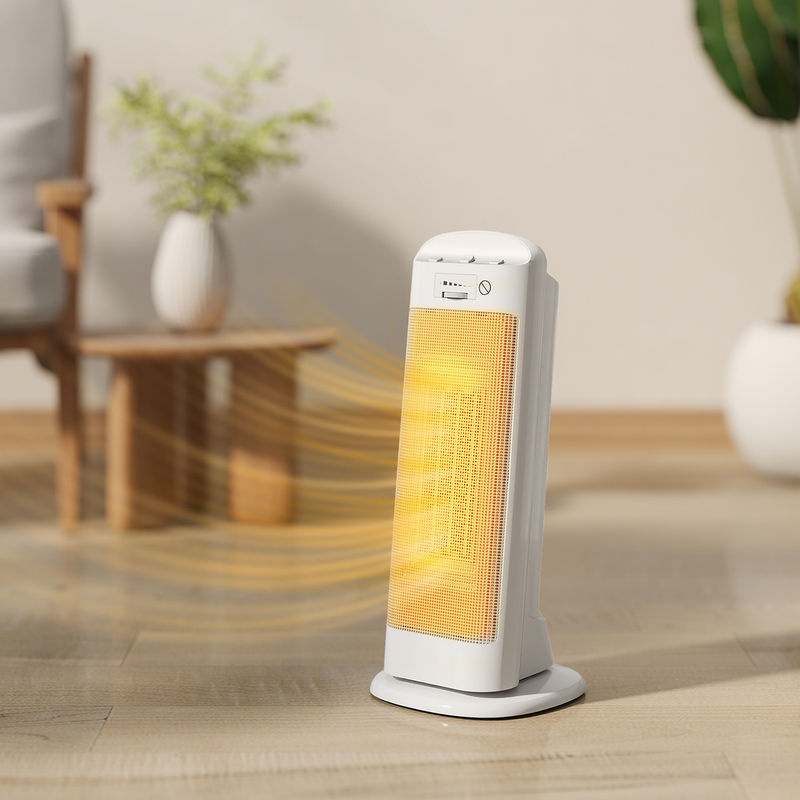 HOMCOM Keramik-Heizlüfter 2000 W mit 4 Modi, einstellbarer Temperatur und 55° Oszillation, Überhitzungs- und Umkippschutz, Weiß - Bild 2