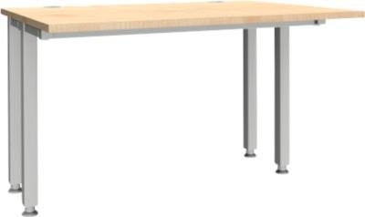 Schäfer Shop Genius Schreibtisch MODENA FLEX in Ahorn mit 4-Fuß-Quadratrohr, Breite: 120 cm - Bild 1