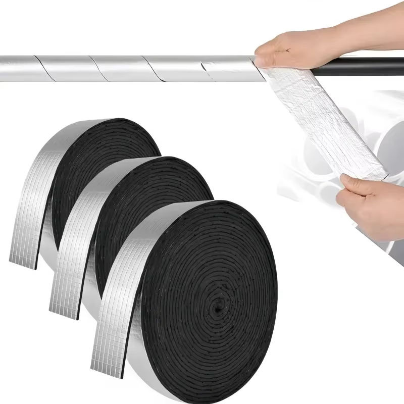 Selbstklebendes Fiberglas Rohr Isolierung Band in Silber, 10 m Länge für Indoor und Outdoor - Bild 6