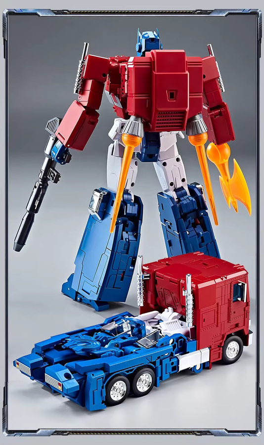 WEI SHUANG KO Transformers O.P Prime G1 Säulenroboter, Legierung, Autobot W8020 PP44, animiertes Transformationsspielzeug - Bild 4