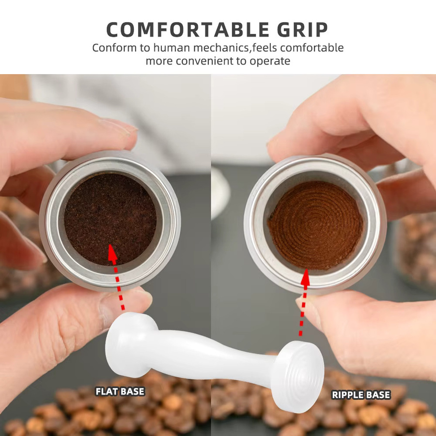 Kaffee Tamper aus Kunststoff für Nespresso Kapseln in Weiß - Bild 3