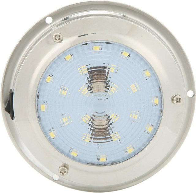 CosyHome LED Deckenkuppelleuchte aus Edelstahl in Silber, IP65 wasserdicht, maritime Innenbeleuchtung für Marine und RV - Bild 1