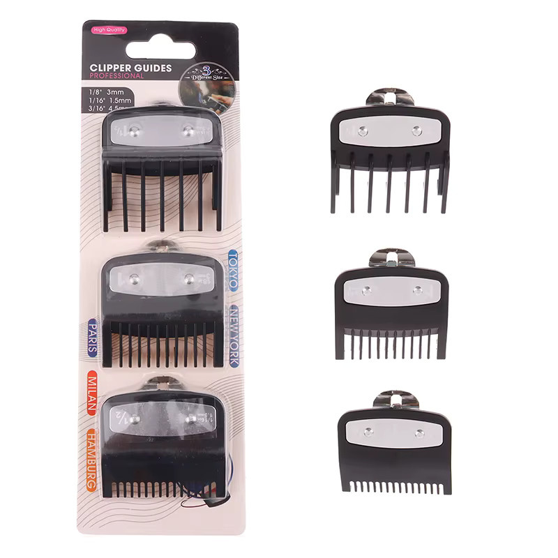 HNKMP Haarschneidemaschinen-Aufsatzset, 3-teilig, Schwarz, Unisex - Bild 2