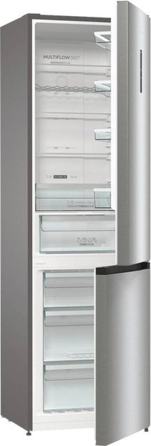 Gorenje Kühl-Gefrierkombination NRK620CA2XL4 in Silber mit No-Frost und Zero Degree Zone, B/H/T: 60 x 200 x 59 cm - Bild 1