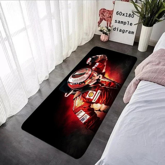 Karpetti Rutschfester Teppich F1 Rennfahrer Design Multicolour B/T: 120 x 40 cm - Bild 1