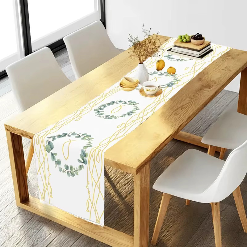 VIKAMA Kommunions-Tischdecke mit floralem Muster in Weiß, rechteckig, B/T: 90 x 33 cm - Bild 3