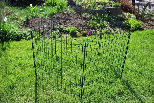 HC Garten & Freizeit Teichzaun Oberbogen Komplettset dunkelgrün - Bild 1