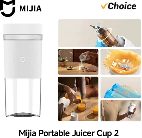 Mijia Tragbarer Entsafter 2 Automatischer Fruchtentsafter mit Typ-C-Ladung und Automatischer Reinigung, Weiß, 300 ml