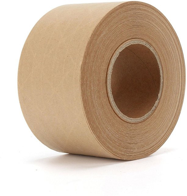 KONNWEI Kraftpapierband Braun Wasseraktiviertes und Beschreibbares Verpackungsband für Kunstmalerei - Bild 1