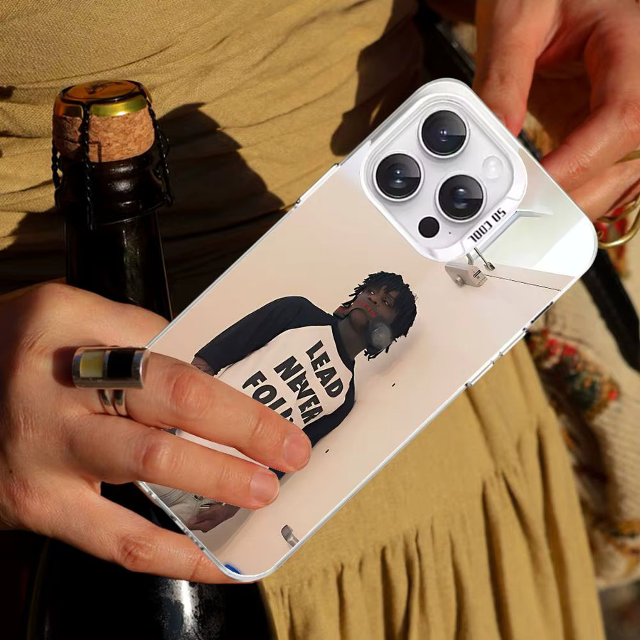 Mesuca Stoßfeste Handyhülle Chief Keef G-GLO G-GANG für iPhone 17 16 15 14 13 12 11 Pro Max X XS XR in Silber - Bild 3