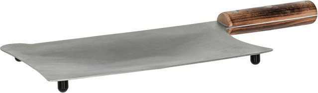 VEGA Servierbrett Graham in Beilform, braun/edelstahl, rechteckig, B: 16,5 cm, T: 41 cm, H: 2,7 cm - Bild 1