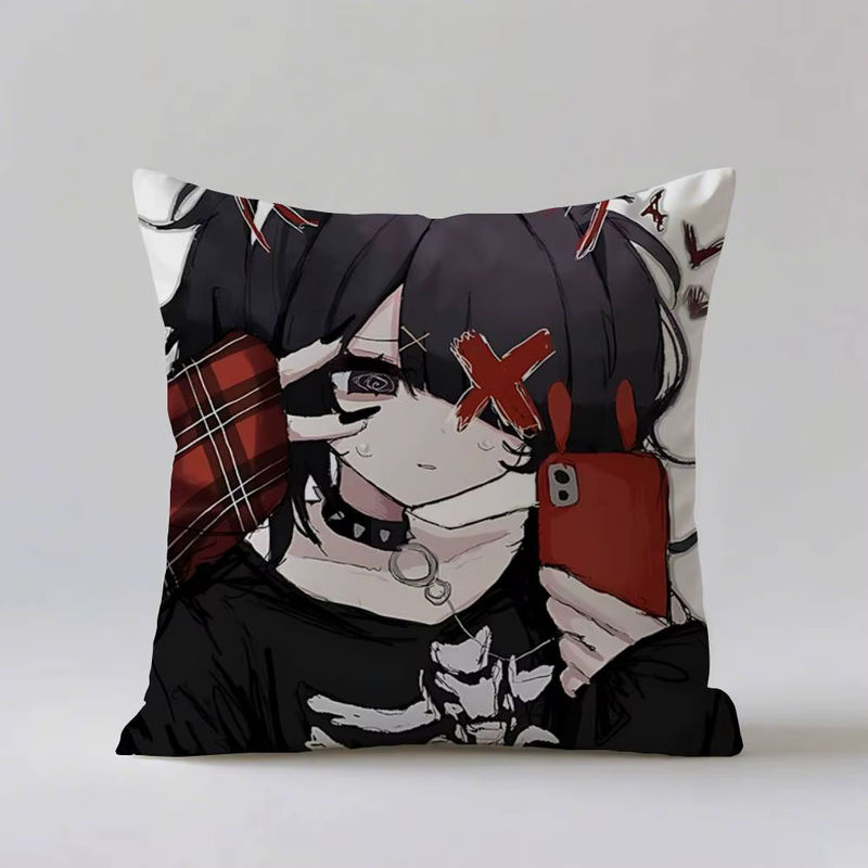 KAngel Ame-Chan Kissenbezug aus weichem Plüschstoff mit doppelseitigem Druck, quadratisch, B/B/B: 40 x 40 x 40 cm, mehrfarbig - Bild 7