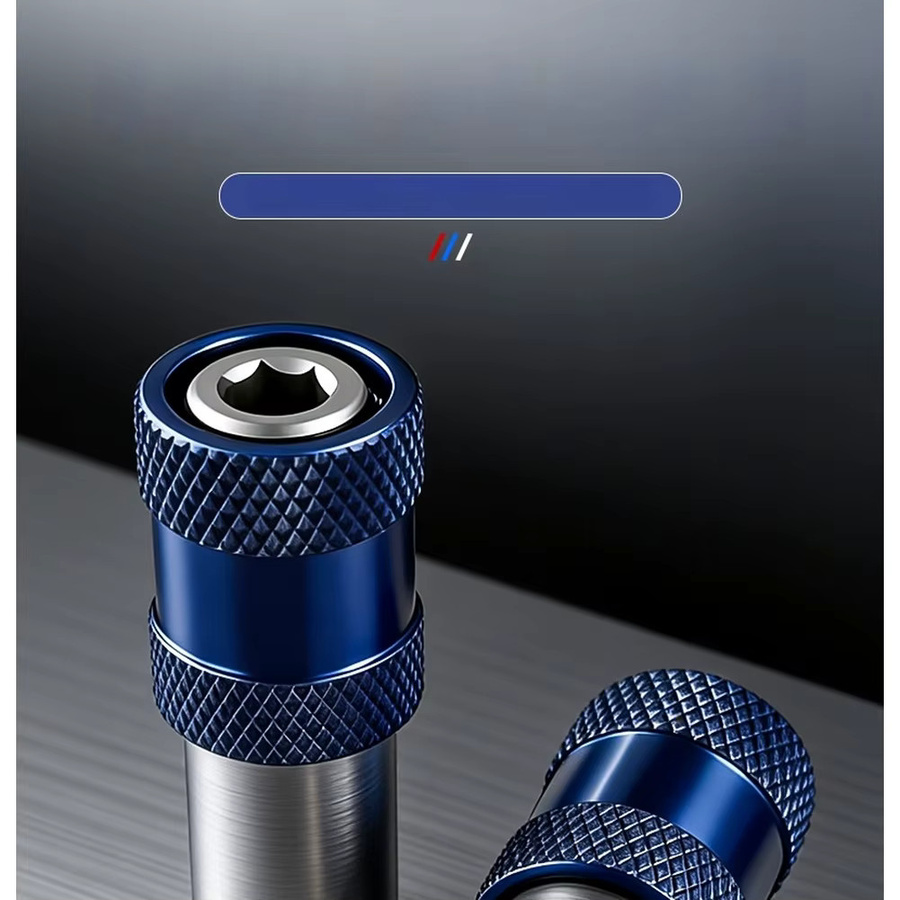 VIBRATITE Bohrer-zu-Schraubendreher-Adapter mit Sechskantschaft und M10-Gewinde aus Stahl in Blau - Bild 4
