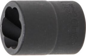 BGS Spiral-Profil-Steckschlüssel-Einsatz Schraubenausdreher 5277 mit 10 mm 3/8 Zoll Innenvierkant und 17 mm Schlüsselweite - Bild 1