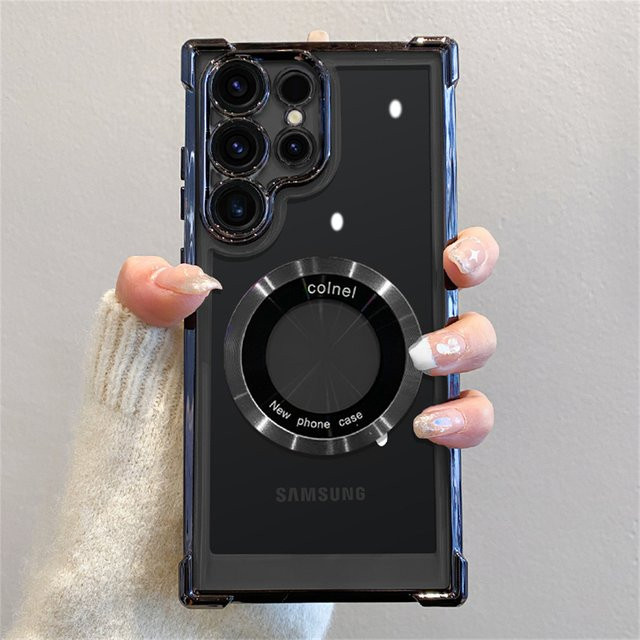 Stoßfeste transparente magnetische Kameraschutzhülle für Samsung Galaxy S24 Ultra S23 FE S22 Plus A54 A34 A15 A25 A35 A55 A53 - Bild 1
