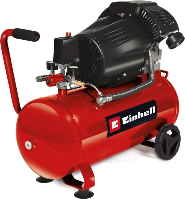 Einhell Druckluft-Kompressor TC-AC 420/50/10 V in Rot/Schwarz mit 50 l Fassungsvermögen und 10 bar Druck - Bild 1