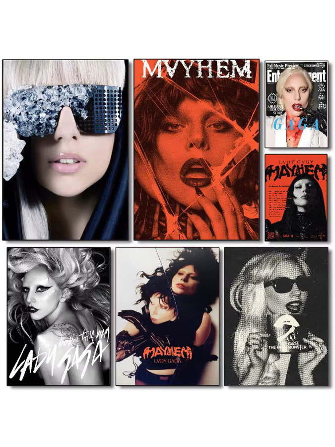 DIY Diamantmalerei Set Lady Gaga Mayhem 5D Mosaik Kreuzstich Wanddeko Multicolour - Bild 2