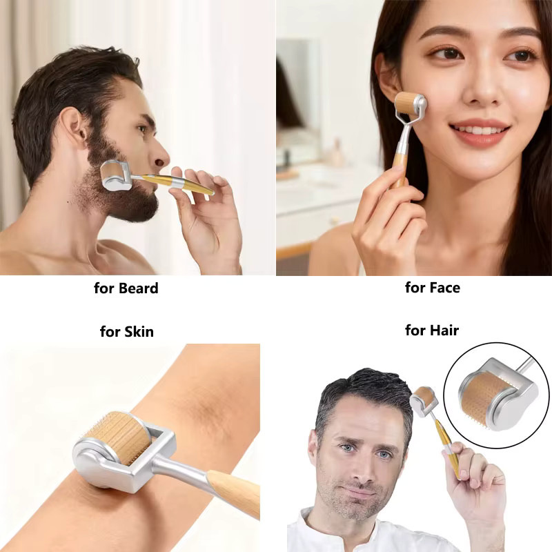 miqmi Derma Roller, 192 Titan-Nadeln, Gesicht und Körper, Unisex - Bild 2