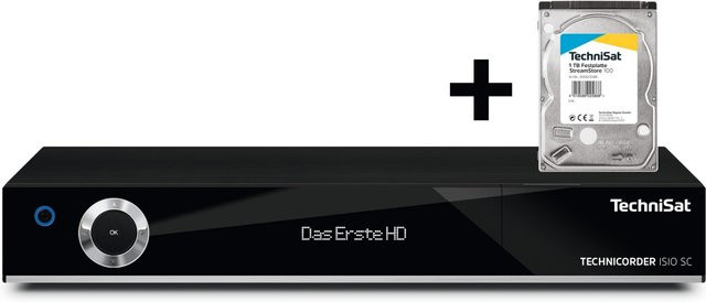 Technisat TechniCorder ISIO SC Streamstore 100 DVB-T/C/S2 HDTV Kombireceiver schwarz - Bild 1