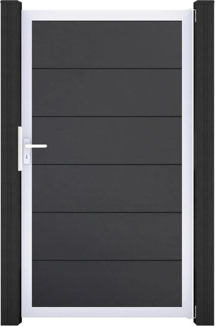 GroJa Steckzaun Tor BasicLine Universal-DIN EV1 in Anthrazit - Bild 1