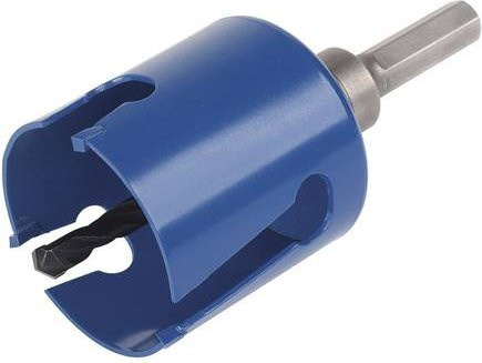 Wolfcraft Lochsäge mit Hartmetallspitze in Blau, Durchmesser: 25 mm - Bild 1