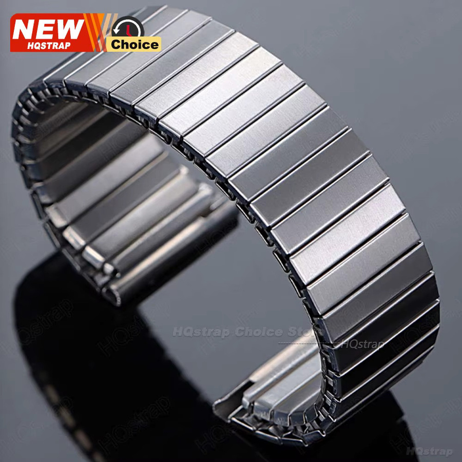 HQstrap Uhrenarmband Edelstahl, 22 mm, Silber, Schwarz, Unisex - Bild 5