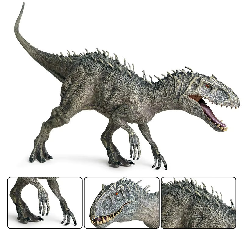 Oenux Jurassic World Indominus Rex, Dinosaurier-Figur, Grau - Bild 3