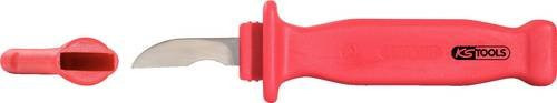 KS Tools Kabel-Abisoliermesser mit Schutzisolierung in Rot, Länge: 19,5 cm - Bild 1