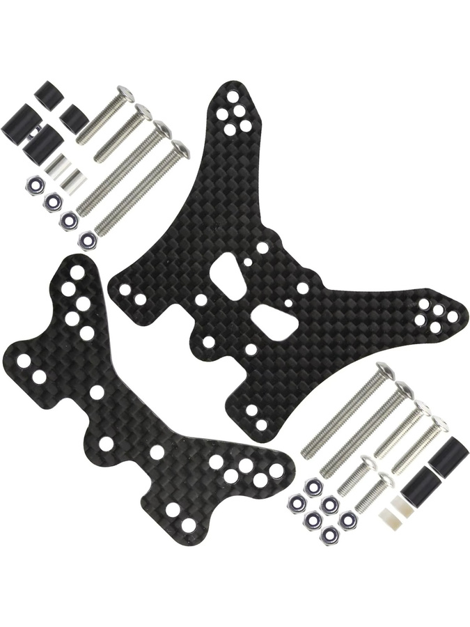 Tamiya Stoßdämpfer, Carbon, Metall, Schwarz, Zubehör - Bild 4
