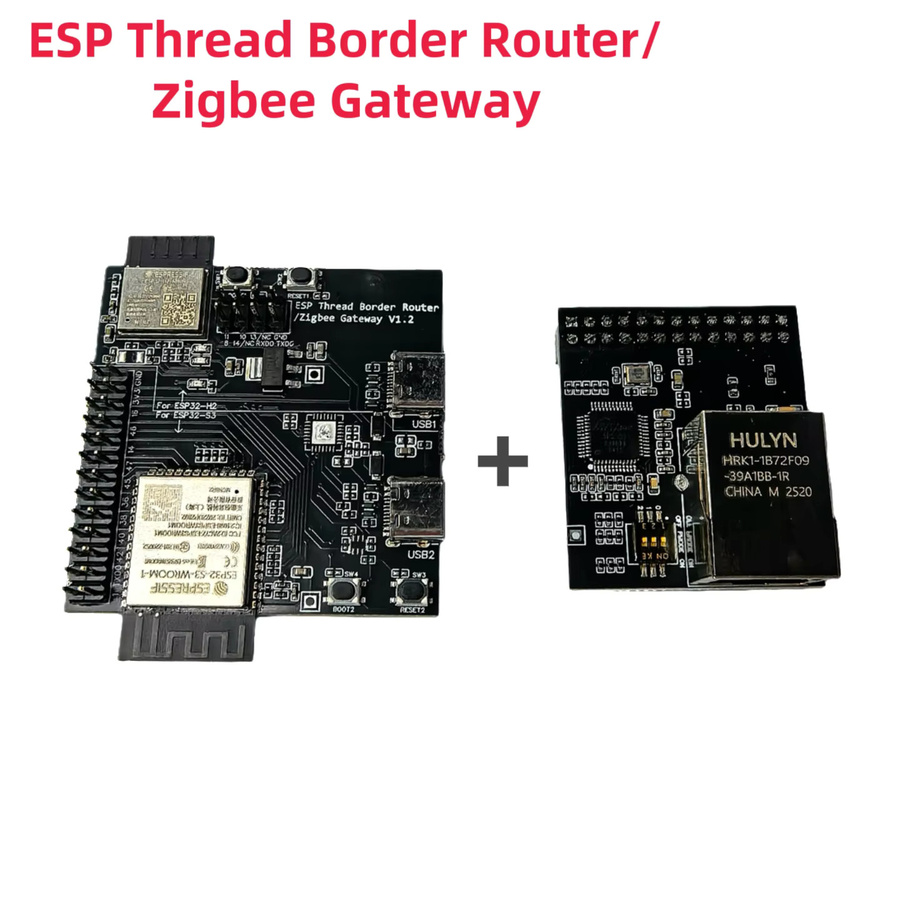 ESP-Thread Border Router Zigbee Gateway mit ESP32-S3-WROOM-1 N16R8 und ESP32-H2-MINI-1 N4 Modul, Thread/BLE AIOT, Schwarz - Bild 2
