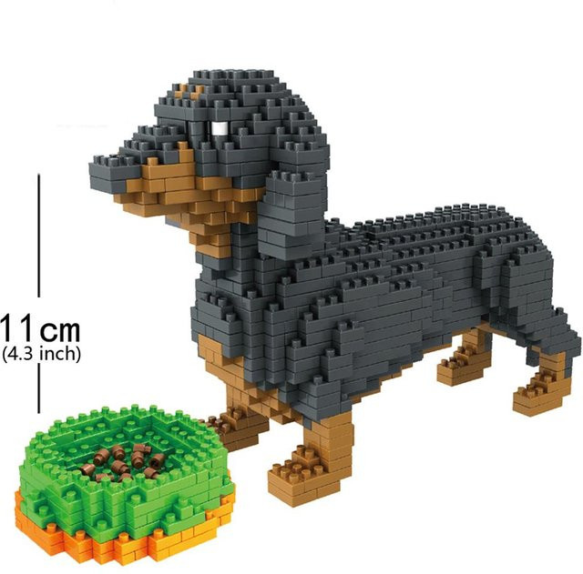 Linyi toy Dackel Gebäude, mit Box - Bild 1