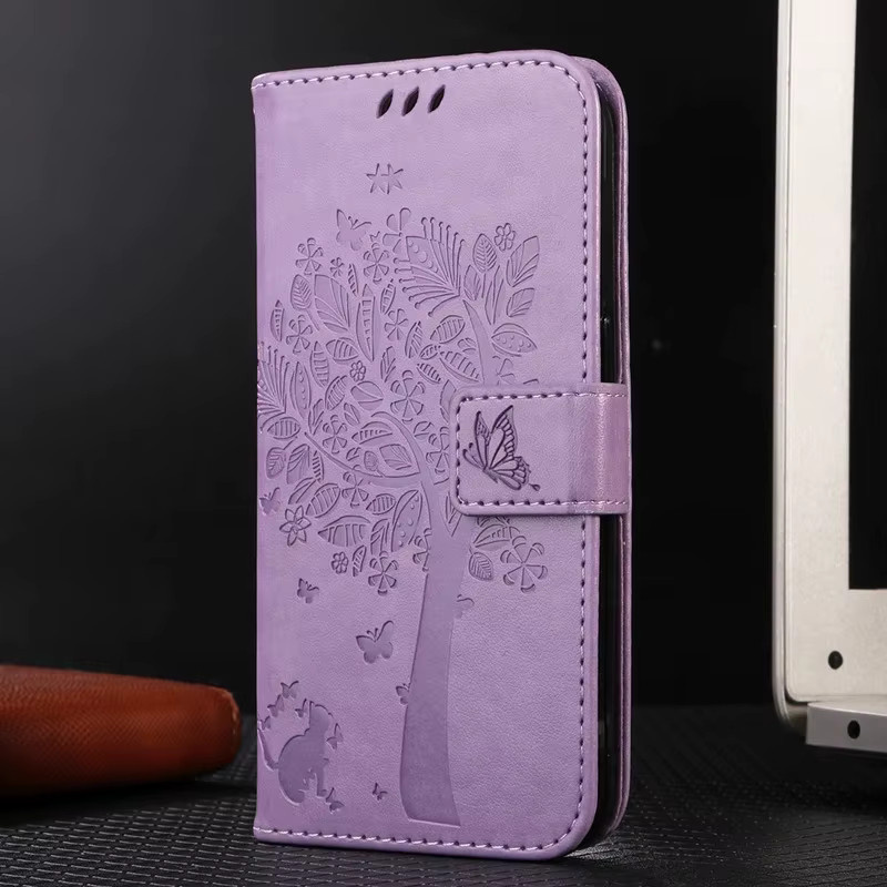 Magnetische Lederhülle im Brieftaschen-Design für Motorola Moto G04 G04S G05 G13 G23 G24 G32 G34 G45 G53 G54 G73 G85 5G in Lila - Bild 2